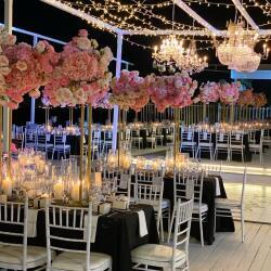 Haris Potsou Pink And White Flower Wedding Decoration